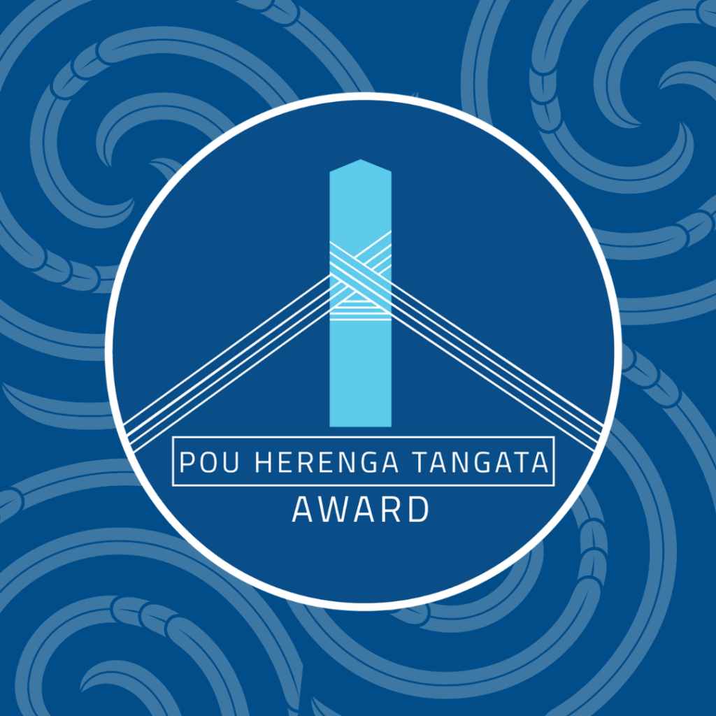 Pou Herenga Tangata scholarship logo.