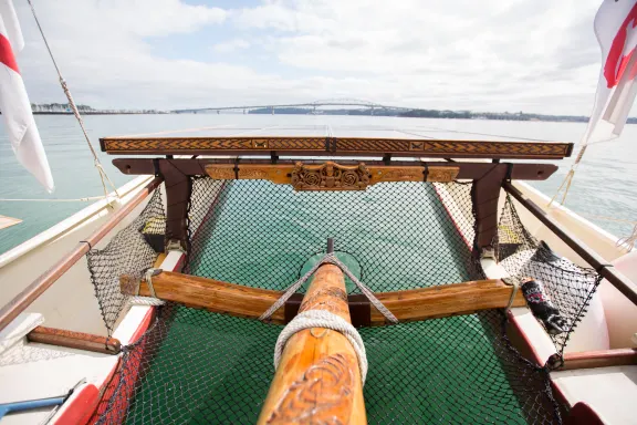Waka Haurua stern.