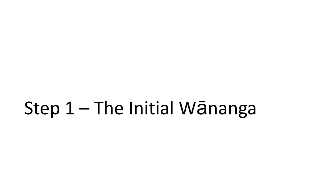 the initial wānanga