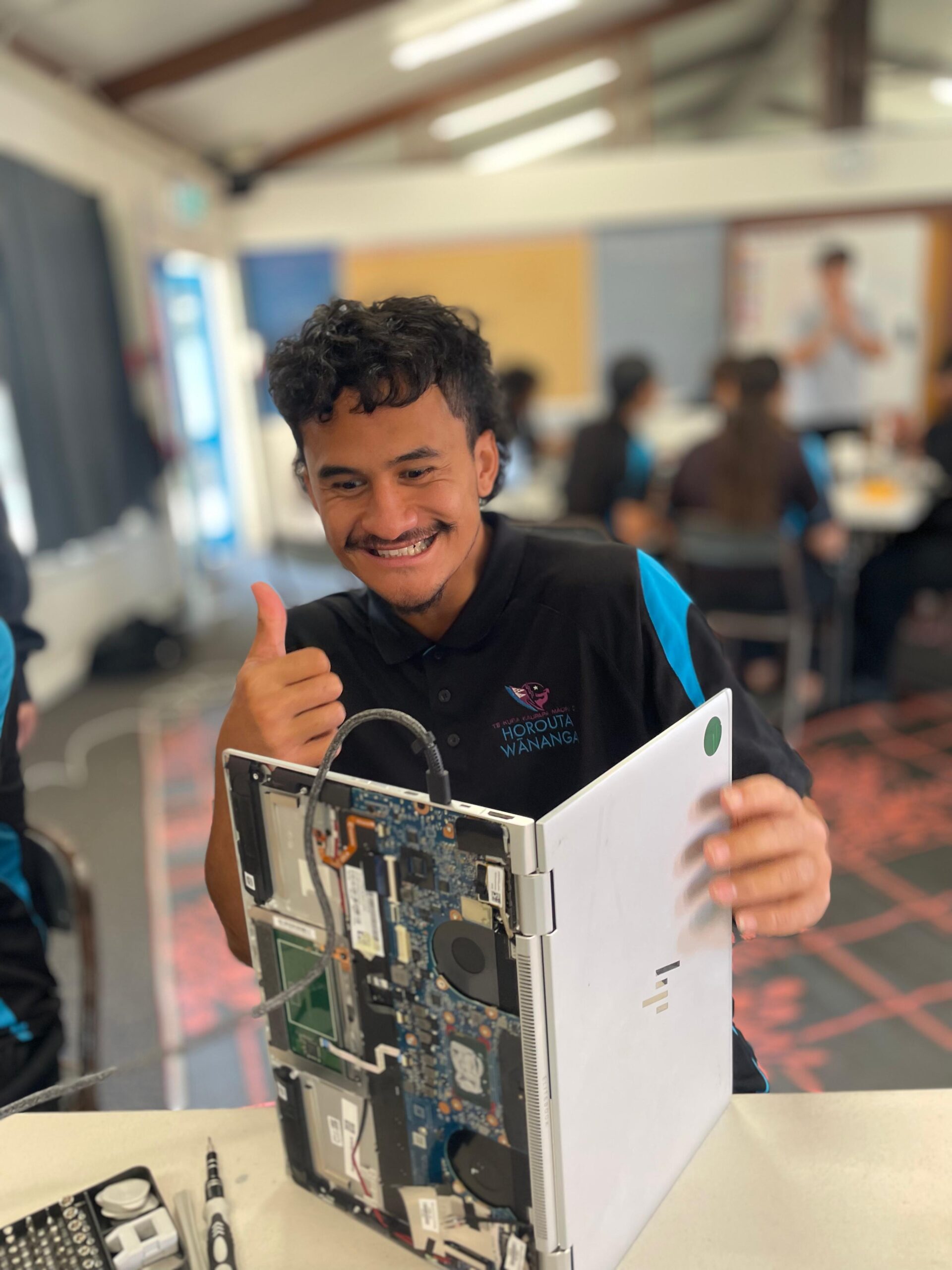 Student taking part in Tōnui Collab RAD programme.